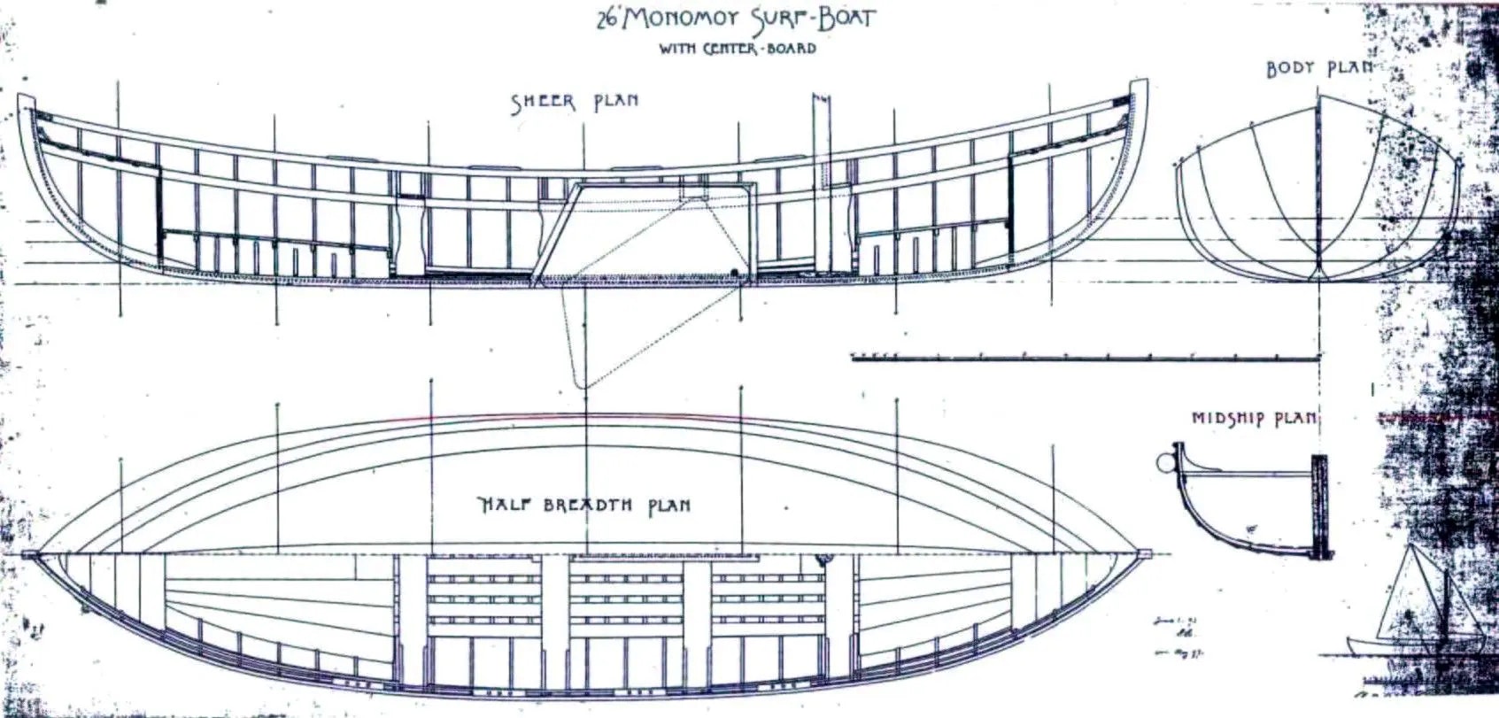 Monomoy Surfboat plans